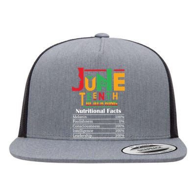 Nutritional Facts Juneteenth 1865 Black King Flat Bill Trucker Hat