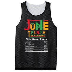 Nutritional Facts Juneteenth 1865 Black King Mesh Reversible Basketball Jersey Tank