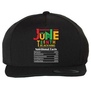 Nutritional Facts Juneteenth 1865 Black King Wool Snapback Cap