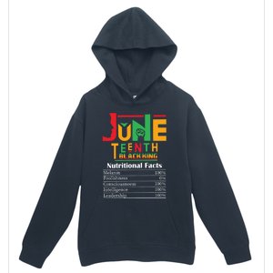 Nutritional Facts Juneteenth 1865 Black King Urban Pullover Hoodie