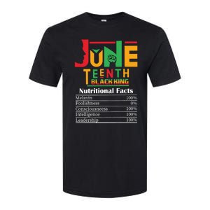 Nutritional Facts Juneteenth 1865 Black King Softstyle CVC T-Shirt