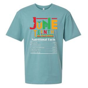 Nutritional Facts Juneteenth 1865 Black King Sueded Cloud Jersey T-Shirt