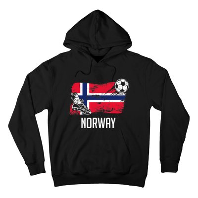 Norway Flag Jersey Norwegian Soccer Team Norwegian Premium Hoodie