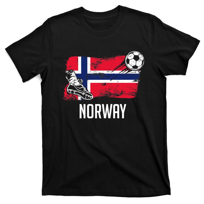 Norway Flag Jersey Norwegian Soccer Team Norwegian Premium T-Shirt