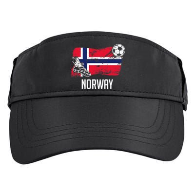 Norway Flag Jersey Norwegian Soccer Team Norwegian Premium Adult Drive Performance Visor