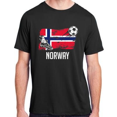 Norway Flag Jersey Norwegian Soccer Team Norwegian Premium Adult ChromaSoft Performance T-Shirt