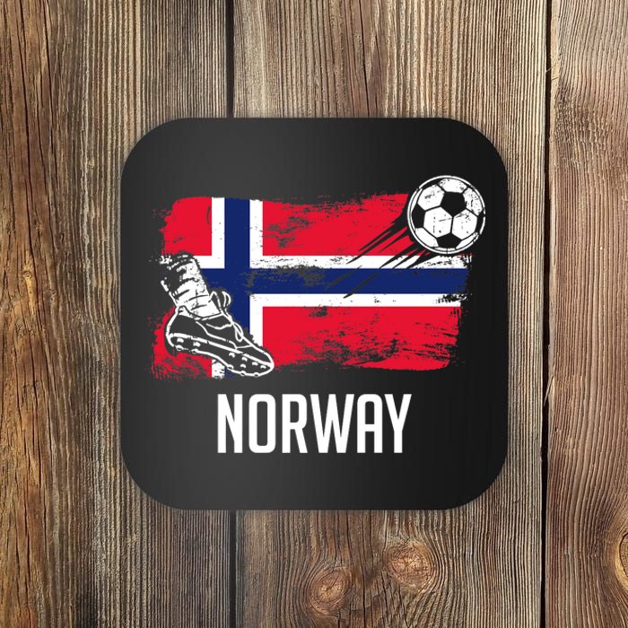 Norway Flag Jersey Norwegian Soccer Team Norwegian Premium Coaster