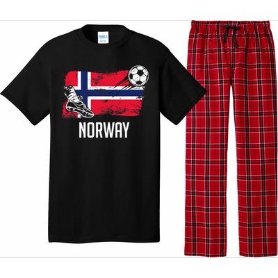 Norway Flag Jersey Norwegian Soccer Team Norwegian Premium Pajama Set