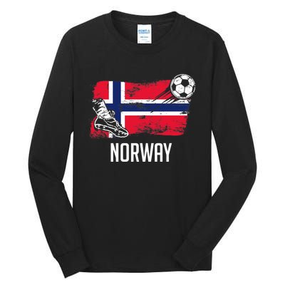 Norway Flag Jersey Norwegian Soccer Team Norwegian Premium Tall Long Sleeve T-Shirt