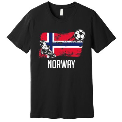 Norway Flag Jersey Norwegian Soccer Team Norwegian Premium Premium T-Shirt