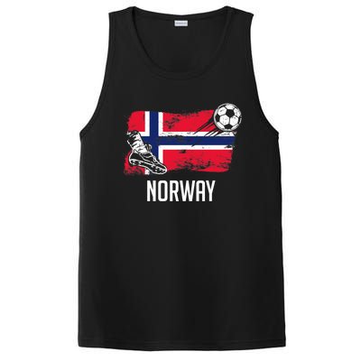 Norway Flag Jersey Norwegian Soccer Team Norwegian Premium PosiCharge Competitor Tank