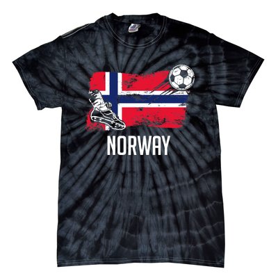 Norway Flag Jersey Norwegian Soccer Team Norwegian Premium Tie-Dye T-Shirt