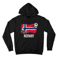 Norway Flag Jersey Norwegian Soccer Team Norwegian Premium Tall Hoodie