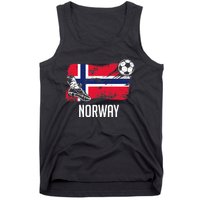 Norway Flag Jersey Norwegian Soccer Team Norwegian Premium Tank Top