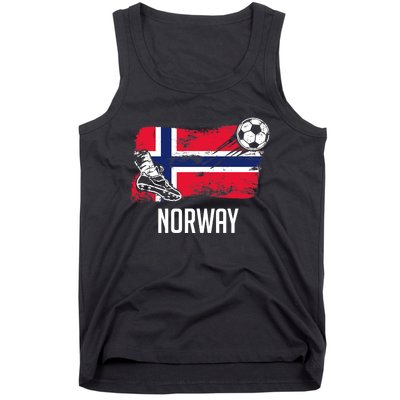 Norway Flag Jersey Norwegian Soccer Team Norwegian Premium Tank Top