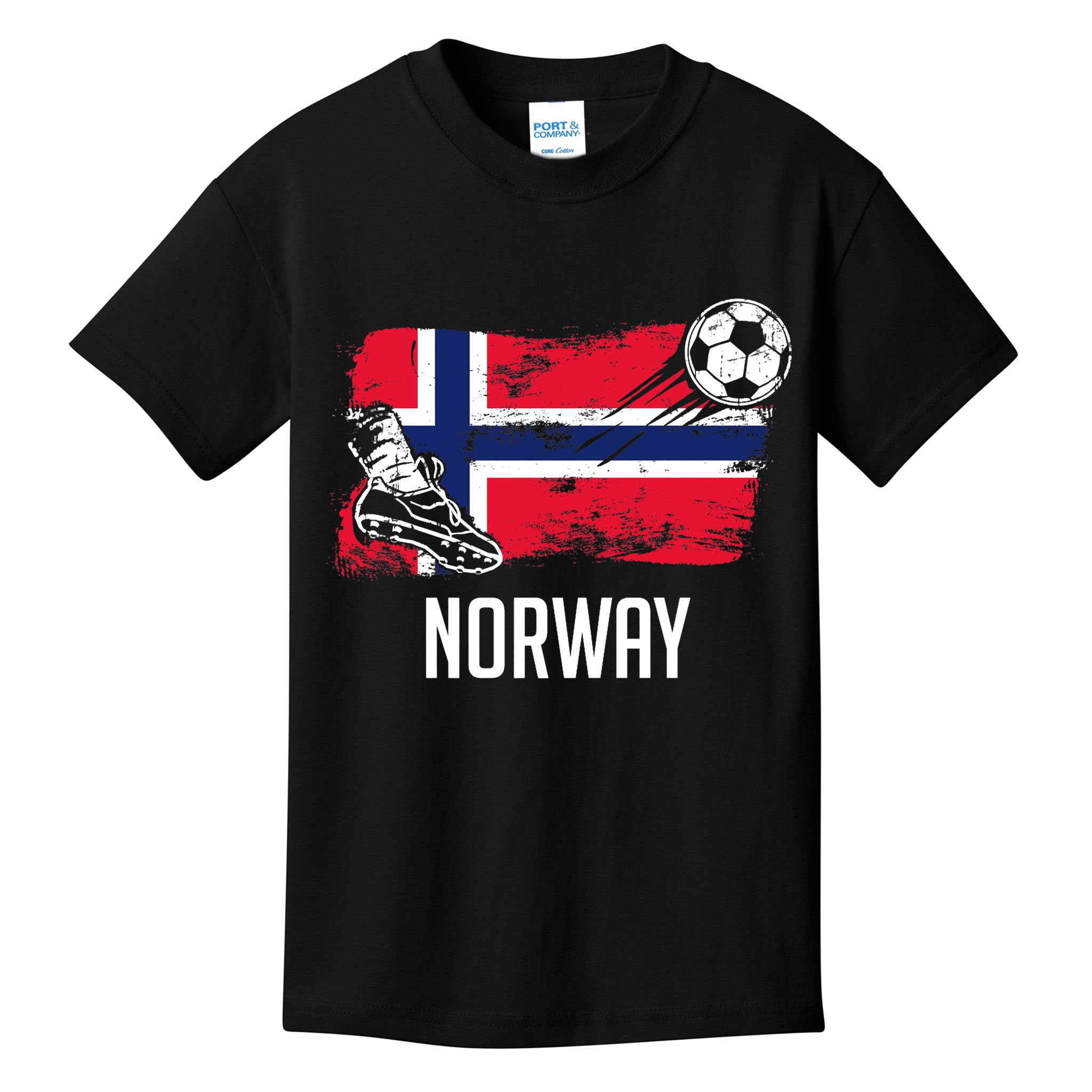 Norway Flag Jersey Norwegian Soccer Team Norwegian Premium Kids T-Shirt