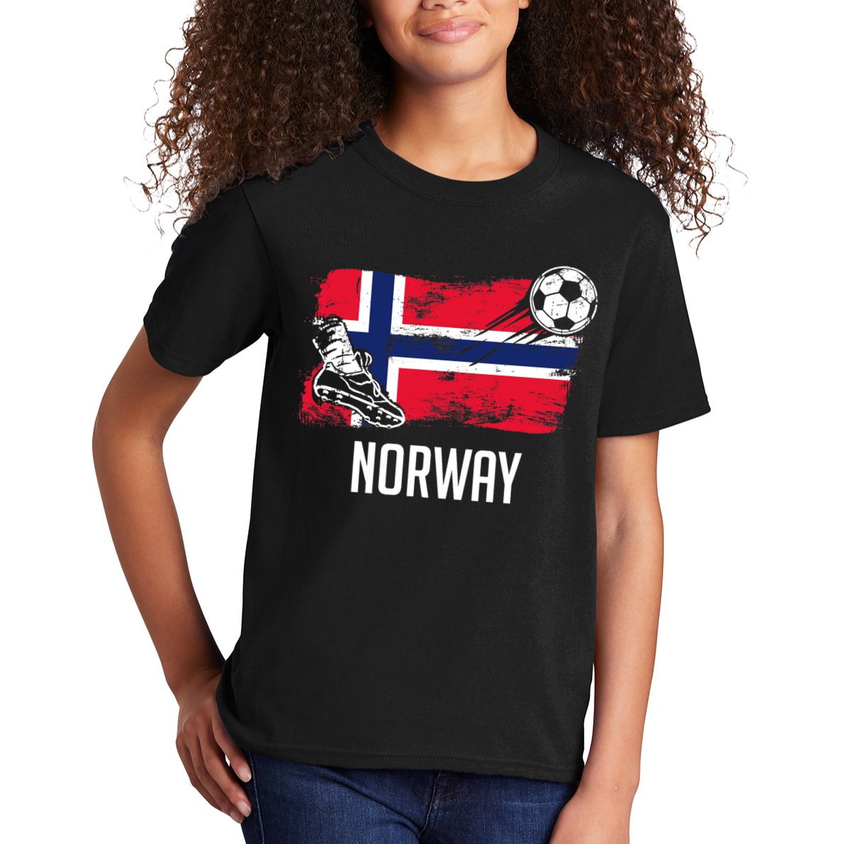 Norway Flag Jersey Norwegian Soccer Team Norwegian Premium Kids T-Shirt