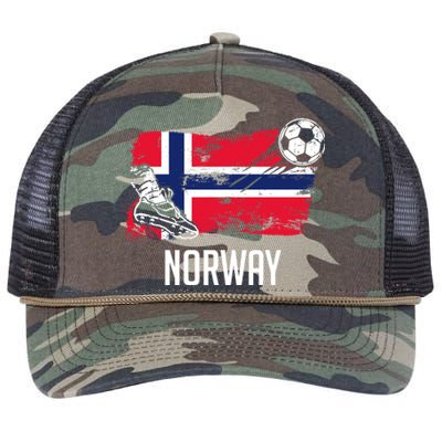 Norway Flag Jersey Norwegian Soccer Team Norwegian Premium Retro Rope Trucker Hat Cap