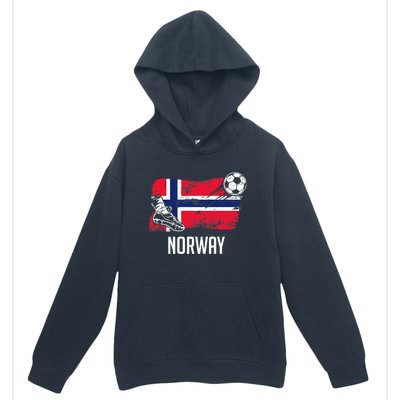 Norway Flag Jersey Norwegian Soccer Team Norwegian Premium Urban Pullover Hoodie