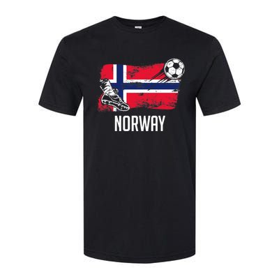 Norway Flag Jersey Norwegian Soccer Team Norwegian Premium Softstyle CVC T-Shirt