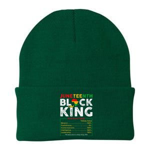 Nutritional Facts Juneteenth 1865 Black King Black Queen Knit Cap Winter Beanie