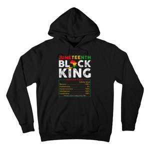 Nutritional Facts Juneteenth 1865 Black King Black Queen Hoodie