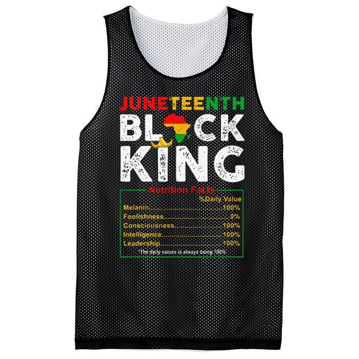 Nutritional Facts Juneteenth 1865 Black King Black Queen Mesh Reversible Basketball Jersey Tank