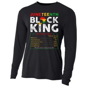 Nutritional Facts Juneteenth 1865 Black King Black Queen Cooling Performance Long Sleeve Crew