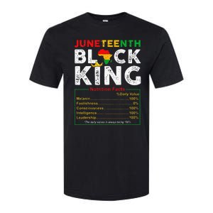 Nutritional Facts Juneteenth 1865 Black King Black Queen Softstyle CVC T-Shirt