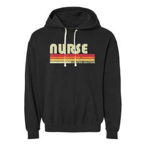 NURSE Funny Job Title Profession Birthday Worker Idea Garment-Dyed Fleece Hoodie