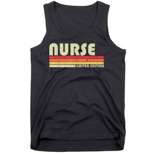 NURSE Funny Job Title Profession Birthday Worker Idea Tank Top