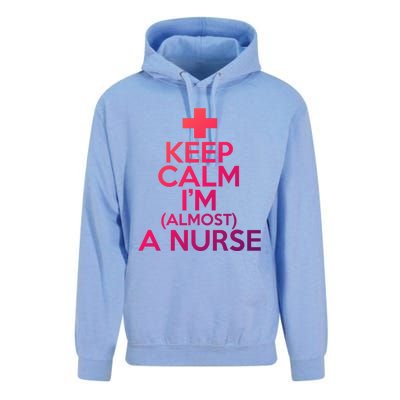 Nurse Funny Keep Calm Im Almost A Nurse Great Gift Unisex Surf Hoodie