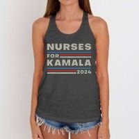 Nurses For Kamala 2024 Harris For President 2024 Election Women's Knotted Racerback Tank