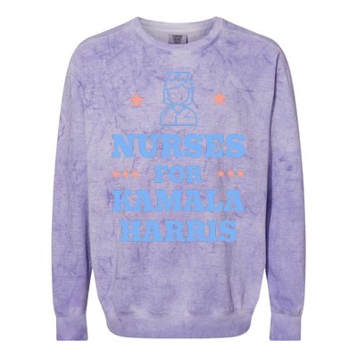 Nurse For Kamala Harris 2024 Progress Breaking Barriers Colorblast Crewneck Sweatshirt