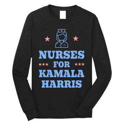 Nurse For Kamala Harris 2024 Progress Breaking Barriers Long Sleeve Shirt