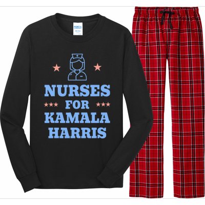 Nurse For Kamala Harris 2024 Progress Breaking Barriers Long Sleeve Pajama Set