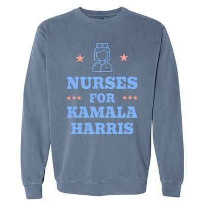 Nurse For Kamala Harris 2024 Progress Breaking Barriers Garment-Dyed Sweatshirt