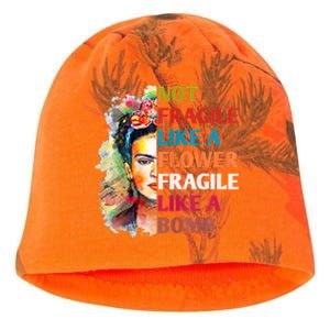 Not Fragile Like A Flower Fragile Like A Bomb Kati - Camo Knit Beanie