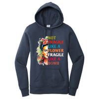 Not Fragile Like A Flower Fragile Like A Bomb Women's Pullover Hoodie