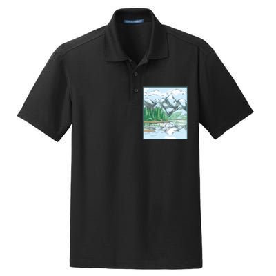 Nature Forest Lake Mountain Landscape Dry Zone Grid Polo