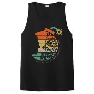 Not Fragile Like A Flower Fragile Like A Bomb RBG Ruth Bader PosiCharge Competitor Tank