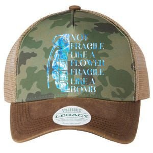 Not Fragile Like A Flower Fragile Like A Bomb Equality Pride Cool Gift Legacy Tie Dye Trucker Hat