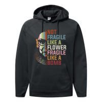 Not Fragile Like A Flower But A Bomb Ruth Bader RBG Feminist Performance Fleece Hoodie