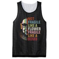 Not Fragile Like A Flower But A Bomb Ruth Bader RBG Feminist Mesh Reversible Basketball Jersey Tank