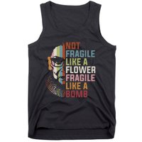 Not Fragile Like A Flower But A Bomb Ruth Bader RBG Feminist Tank Top