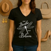 Not Fragile Like A Flower Fragile Like A Bomb For Women's V-Neck T-Shirt