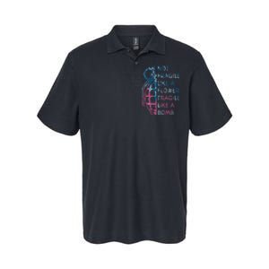 Not Fragile Like A Flower Fragile Like A Bomb Feminist Softstyle Adult Sport Polo