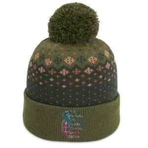 Not Fragile Like A Flower Fragile Like A Bomb Feminist The Baniff Cuffed Pom Beanie