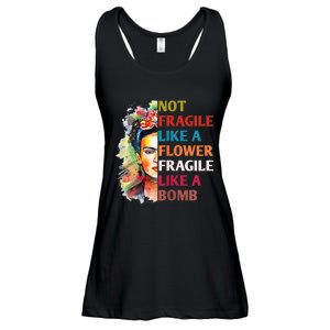 Not Fragile Like A Flower Fragile Like A Bomb For Ladies Essential Flowy Tank