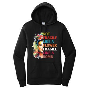 Not Fragile Like A Flower Fragile Like A Bomb For Women's Pullover Hoodie